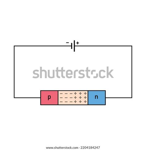 Pn Junction Diode Circuit Stock Vector Royalty Free 2204184247