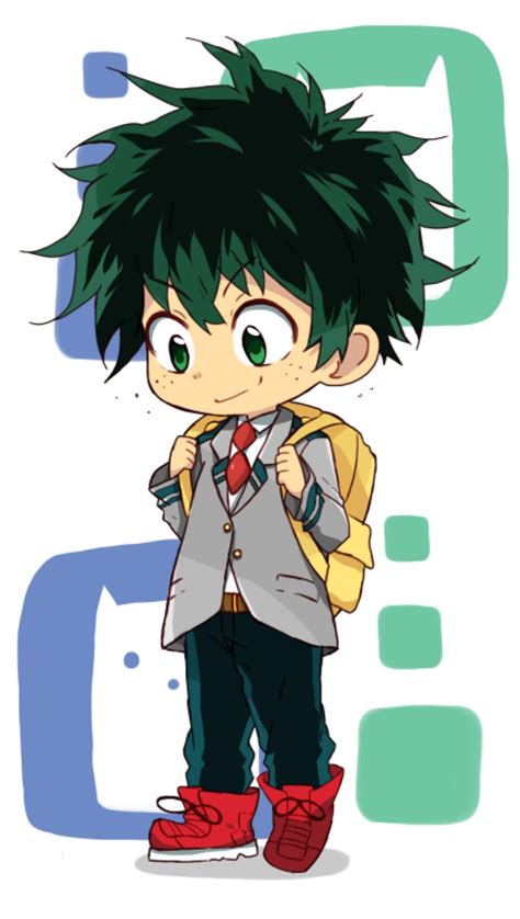 22 Stunning Chibi Deku Wallpapers Wallpaper Box