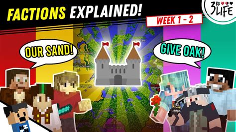 3rd Life Smp The Factions Explained Week 1 2 Youtube