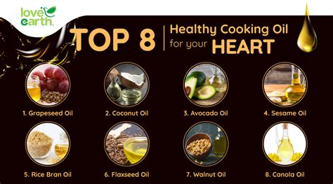 Top 8 Healthy Cooking Oil For Your Heart