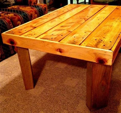 Diy Pallet Trimmed Top Coffee Table