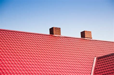 Red Metal Roof Stock Photos Pictures And Royalty Free Images Istock