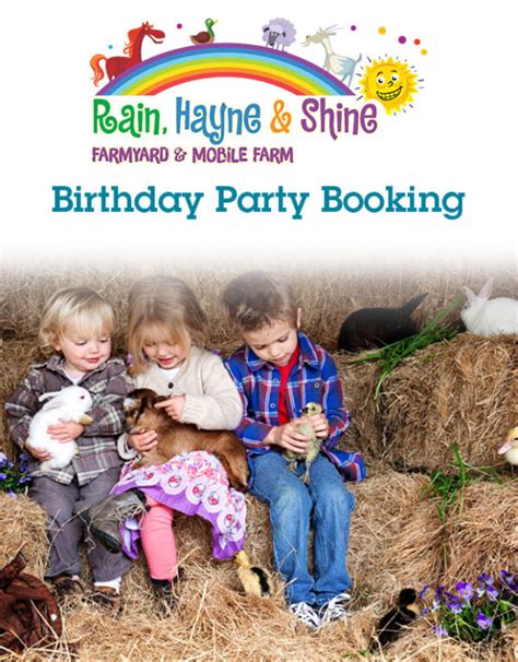 Birthday Party Balnarring Farm Booking Rain Hayne And Shine