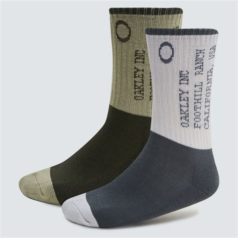 Oakley Iconic Oakley Socks 2 Pcs Uniform Gray Fos900039 25n