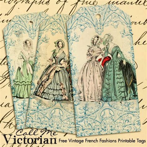 Printable Tags Vintage French Fashions Call Me Victorian Vintage