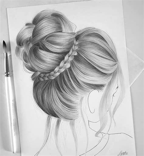 Easy Drawing Hair Drawing Image