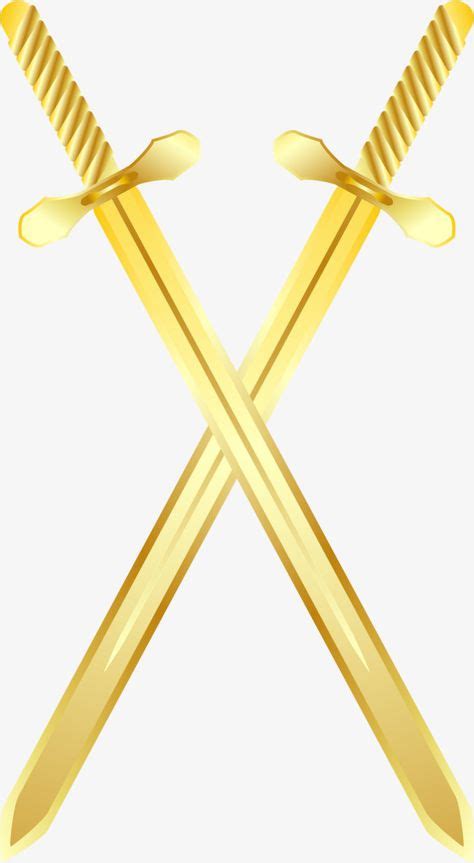 Vector Painted Gold Sword Gold Vector Sword Vector Vector Png And