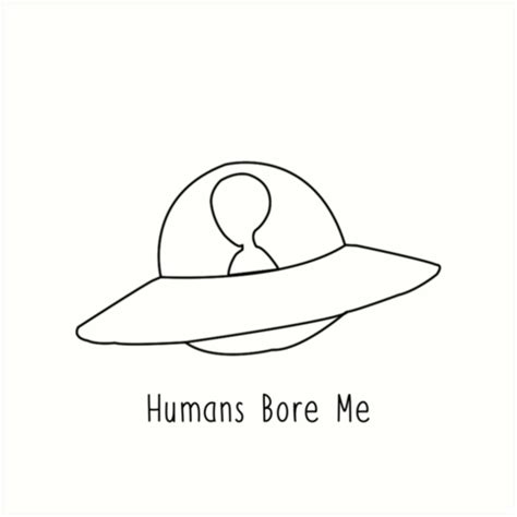 Alien Spaceship Tumblr Hipster Cute Design Art Print By