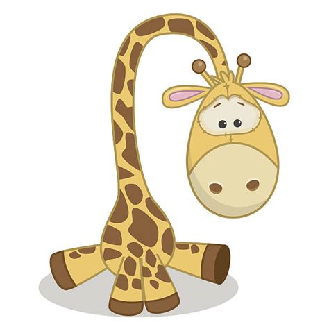 Funny Of Baby Giraffes Drawing Illustrations Royalty Free Vector