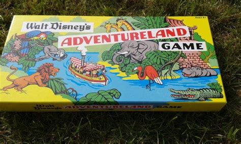 Disney Land Adventureland Games Vintage Board Game Retro Mickey Goofy