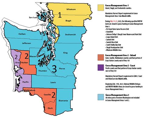 Western Washington Goose Management Areas Washington Eregulations