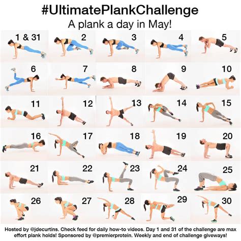 Take The Ultimate Plank Challenge A Plank A Day In May