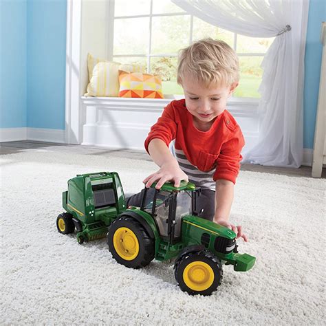 116 Big Farm John Deere Tractor And Baler Set Best For Ages 3 To 12