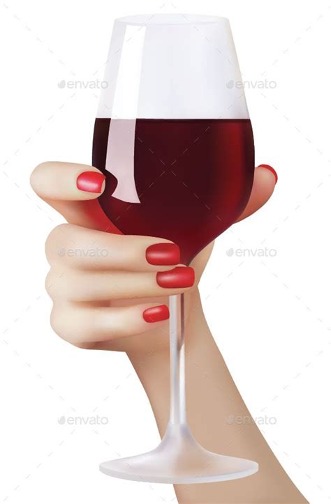 Hand Holding A Wine Glass Wine Glass Drawing Wine Glass Illustration