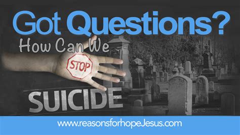 How Can We Stop The Increasing Suicides Reasons For Hope Jesus