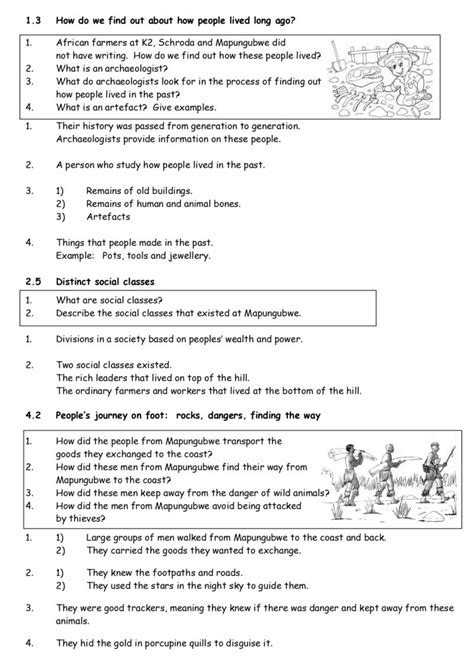 Social Science Grade 6 History Questions And Answers Term 1 • Teacha