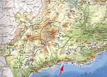 Malaga Tourism Map Region | Map of Spain Tourism Region and Topography