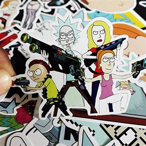 Anant 35pcs Lastest Rickandmorty Drama Stickers Decal For Snowboard
