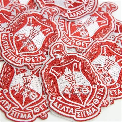 Delta Minerva Crest Embroidery Patch Delta Sigma Theta Etsy