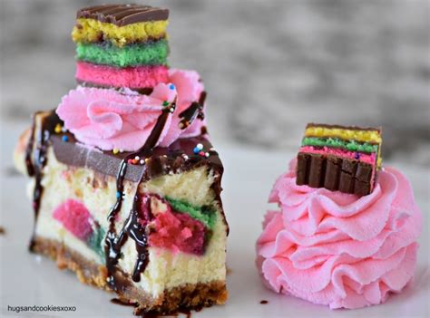 Rainbow Cookie Cheesecake