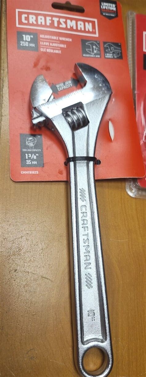 New Craftsman 15 And 10 Adjustable Wrenches Cmmt 81625 Cmmt81623 Sae