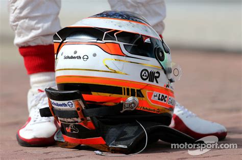 Helmet Of Jules Bianchi Marussia Formula One Team At Korean Gp