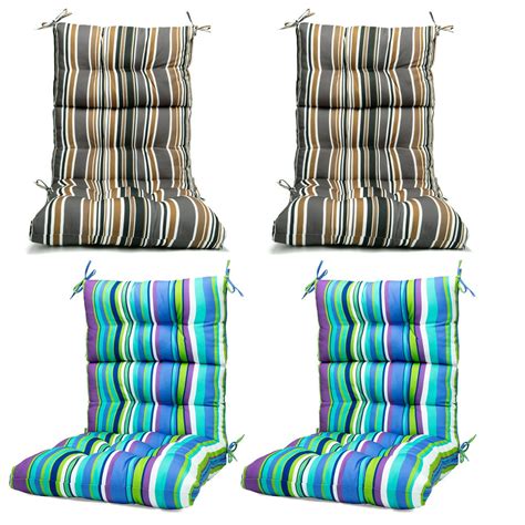 youloveit 4pack dining solid chair cushion outdoor high back high rebound foam chair cushions