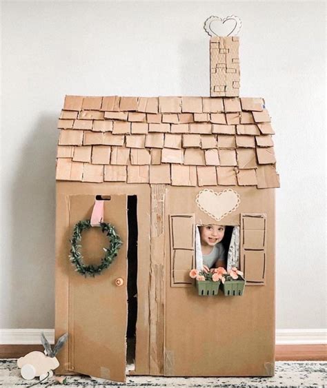 15 Beautiful Diy Cardboard Playhouses Your Kids Will Want To Live In