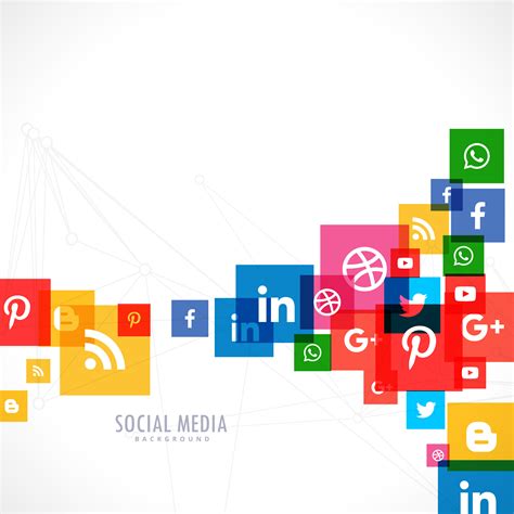 Social Media Icons Background Download Free Vector Art Stock