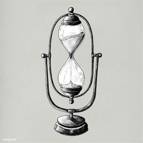 Hand Drawn Hourglass Isolated On Background Premium Image By Sand Clock How To