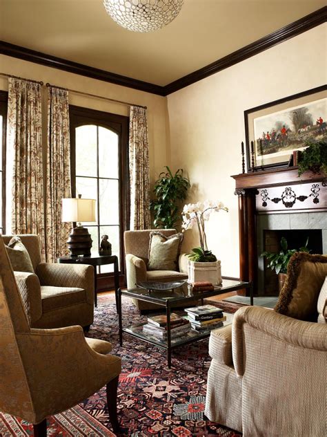 Formal Living Room With Ornate Fireplace Hgtv
