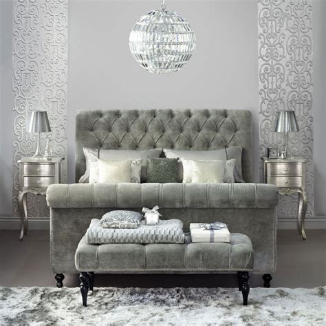 Grey Glitter Wallpaper In Living Room Homebase Wallpaper