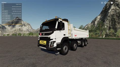 Volvo Meiller Tipper 8x4 V10 Truck Farming Simulator 2022 19 Mod