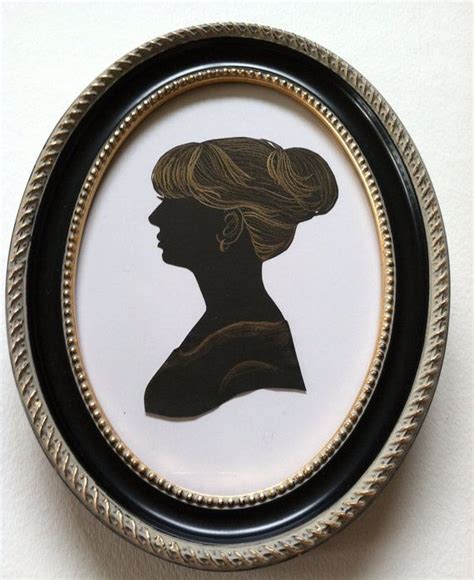 Framed Antique Style Custom Silhouette 5x7 One Subject Hand Cut And