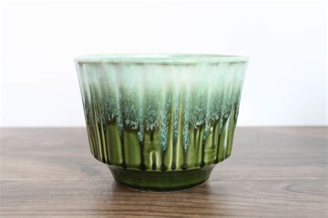Vintage Green Mccoy Pot Green Mccoy Bamboo Planter Vintage - Etsy