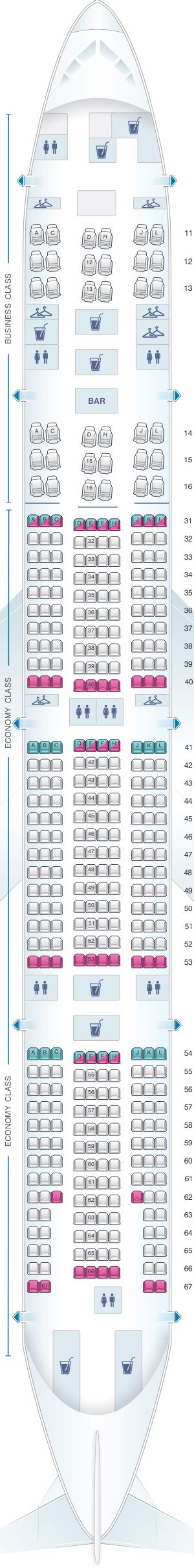 Seat Map Etihad Airways Boeing B Er Class Seatmaestro Porn