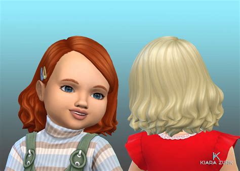 Wavy Med Hairstyle Mystufforigin Sims 4 Hairs