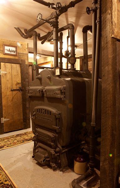 Old Basement Coal Boilers Fully Intact Coal Furnace Home Theater