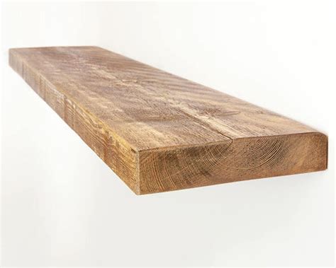 Rustic Floating Shelves Solid Wood Wall Shelf 225cm Deep Etsy Uk