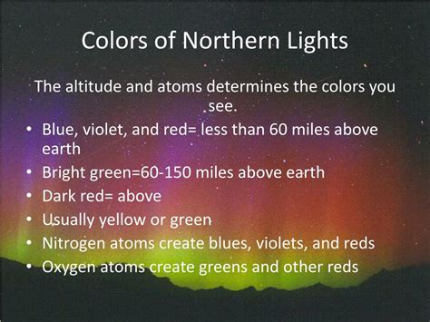 Ppt The Northern Lights Powerpoint Presentation Free Download Id