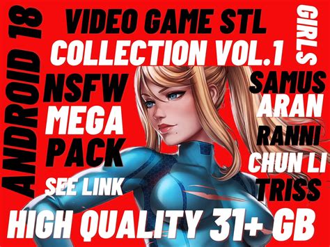 Cute Game Characters Stl Pack Nsfw Mega Bundle 3d Files Big Boobs Female Fighters Heroes