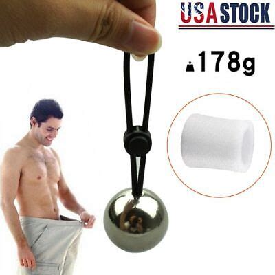 Male Penis Extender Enlarger Stretcher Strap Ball Stretcher Ball Weight Ring US EBay