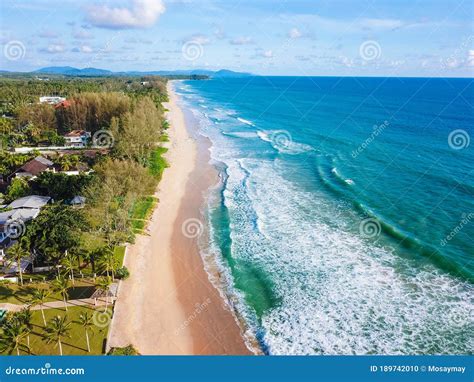 Aerial View Of Na Tai Beach In Phang Nga Stock Photo Image Of Travel
