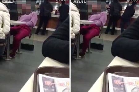 Public Disgrace Woman Caught Masturbating Inside Mcdonald While People Watched Photo Video