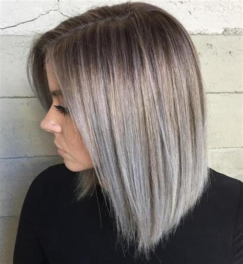 60 Ideas Of Gray And Silver Highlights On Brown Hair