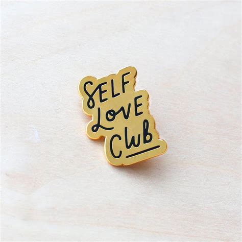 Self Love Club Enamel Pin... | Enamel pin collection, Enamel lapel pin, Enamel pins