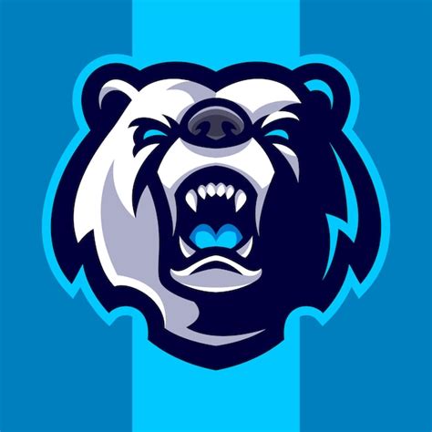 Premium Vector Bear Head Mascot Logo
