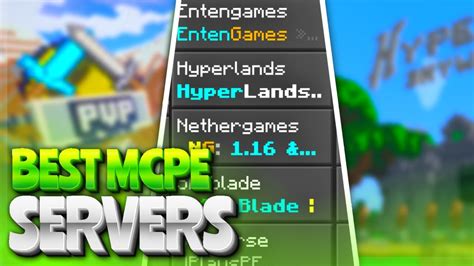 Top 5 Servers In Mcpe Minecraft Pe 116 Servers Best Minecraft