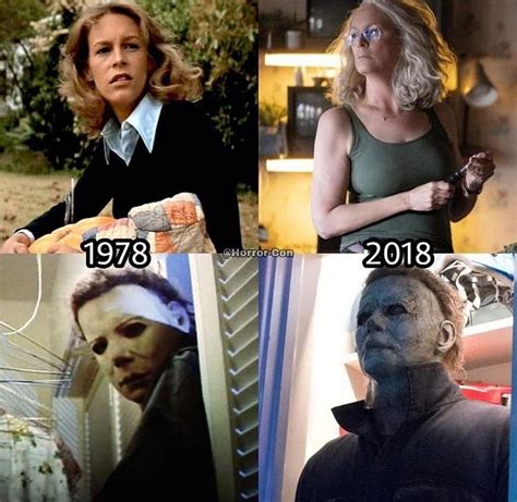 Laurie Strode And Michael Myers Classic Horror Movies Michael Myers