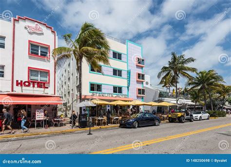 Art Deco Historic District In Miami Beach South Beach Florida United Startes Of America